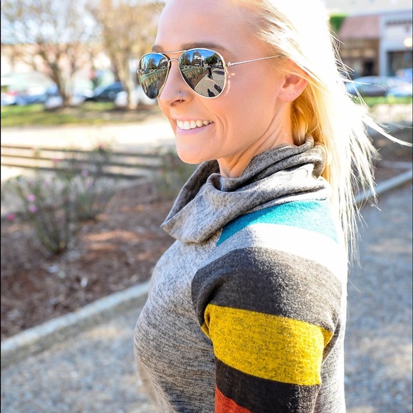 Cowl Neck Long Sleeve Top - Picture 5 of 5